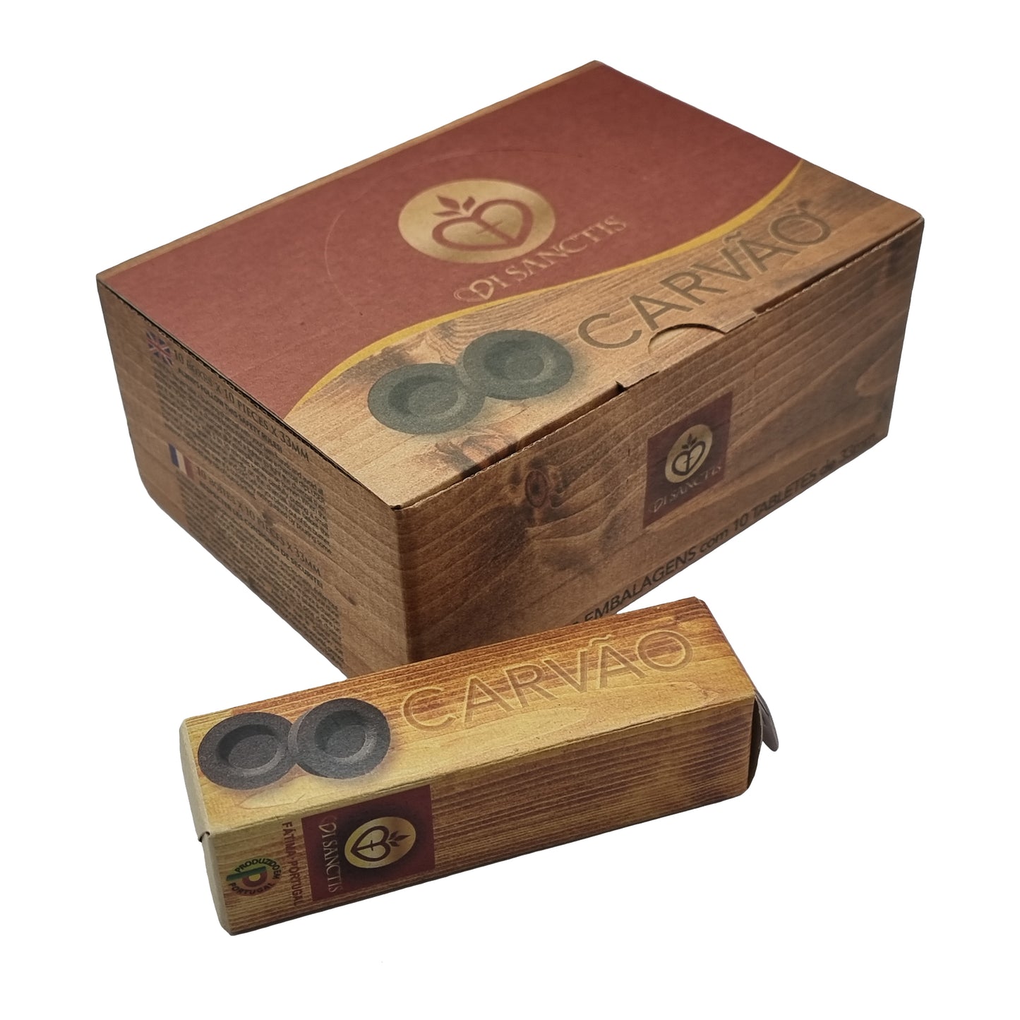 Charcoal – Carvao, 100 Tablets (Use For Burning Incense)