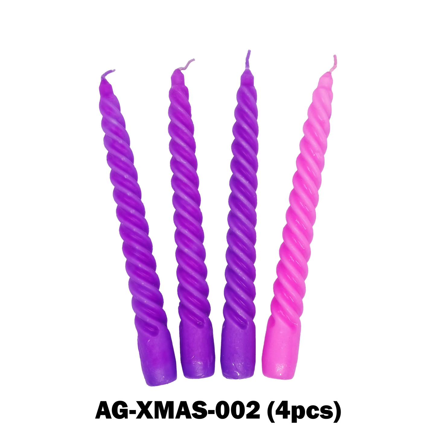Advent Candles Set – 8″ Spiral X 4 (4 Hrs)