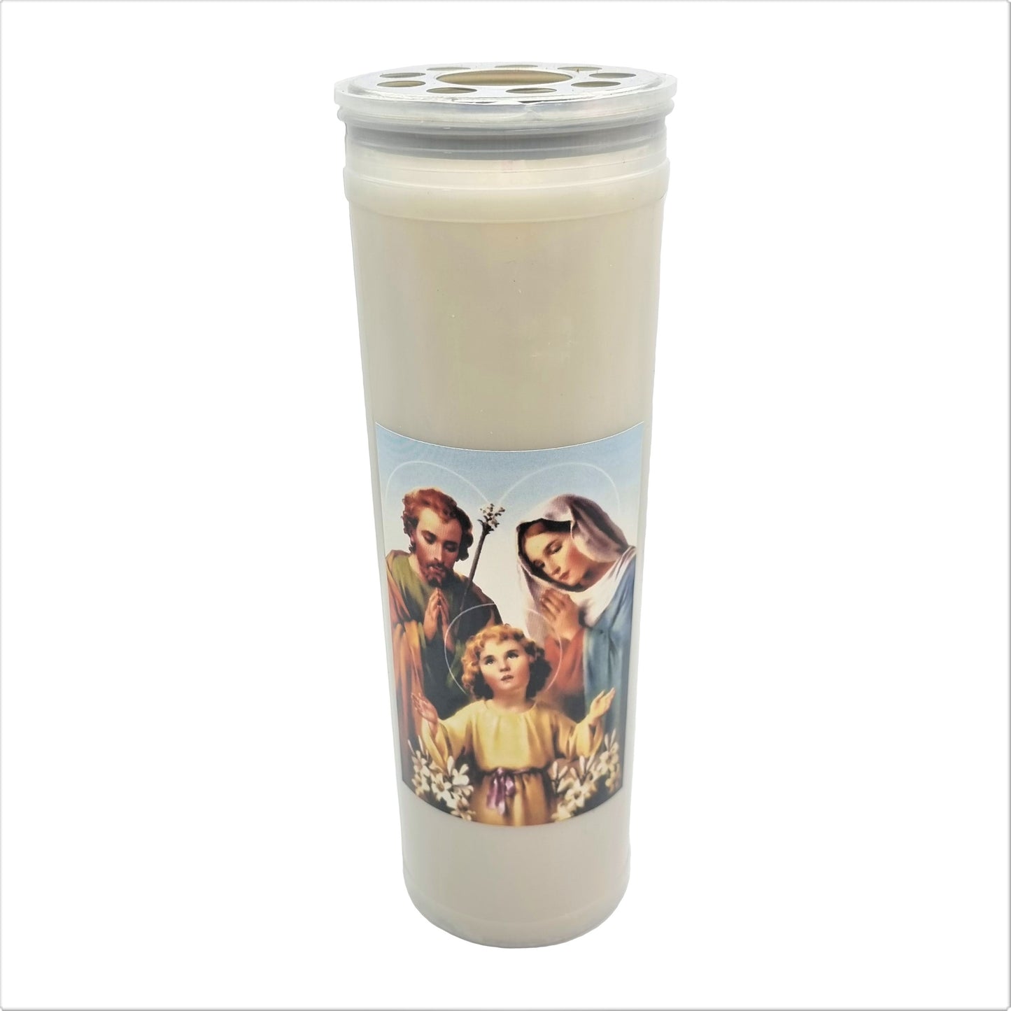 Catholic Wax Candle with Picture (100 Hours) – Assorted Design