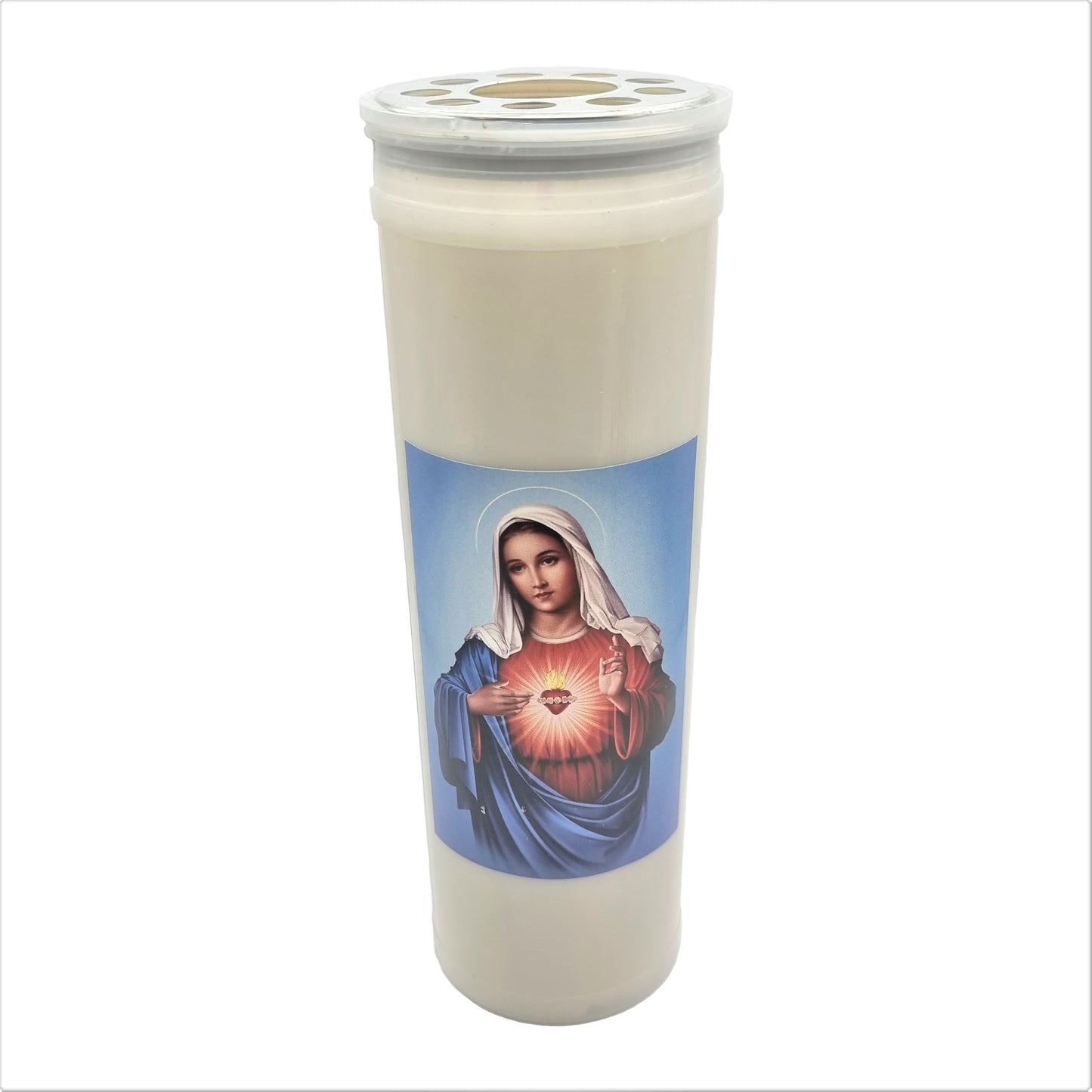 Catholic Wax Candle with Picture (100 Hours) – Assorted Design