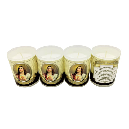 Catholic Devotional Candle (24 Hours) – Assorted Designs