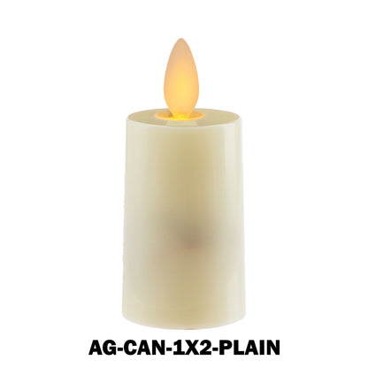 Catholic Mini Artificial Rechargeable Flameless Candle with Flickering Effect – Assorted Designs