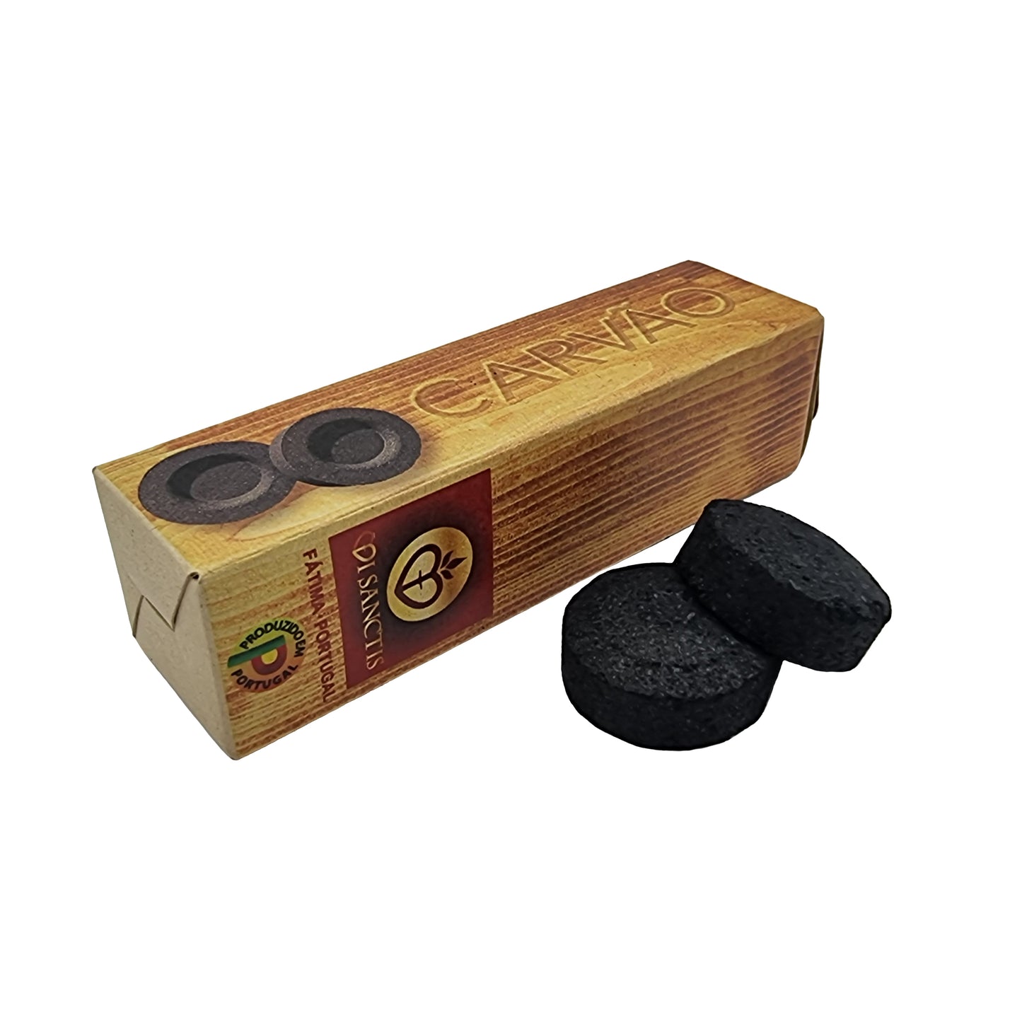 Charcoal – Carvao, 10 Tablets (Use For Burning Incense)