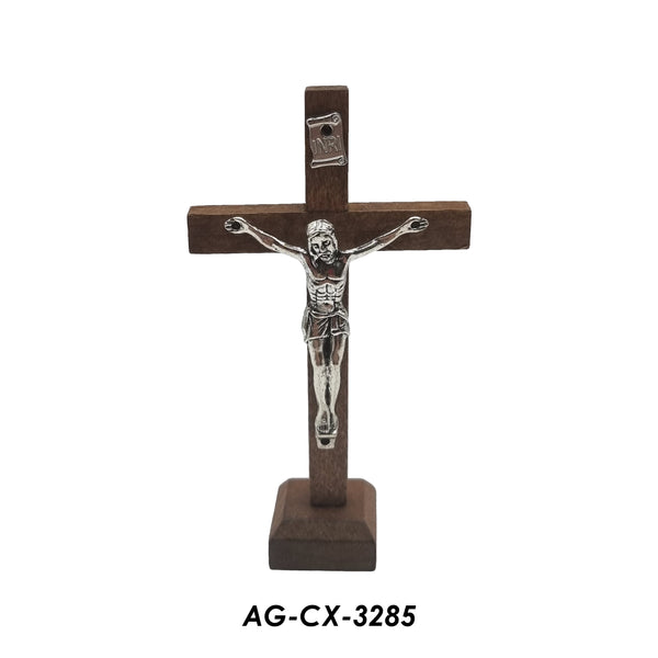 Crucifix – Wooden Cross Stand With Metal Jesus Christ Corpus ...