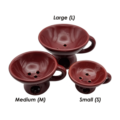 Porcelain Incense Burner – Red Colour