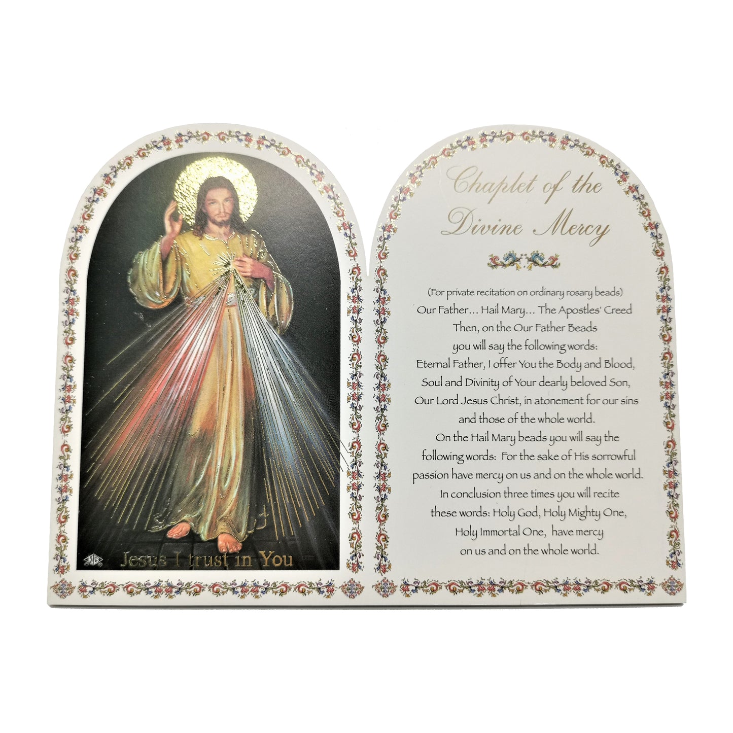 Plaque - Chaplet of the Divine Mercy