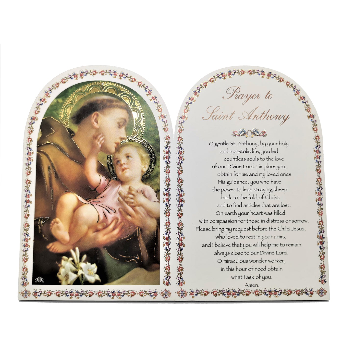 Plaque - Prayers to Saint Anthony