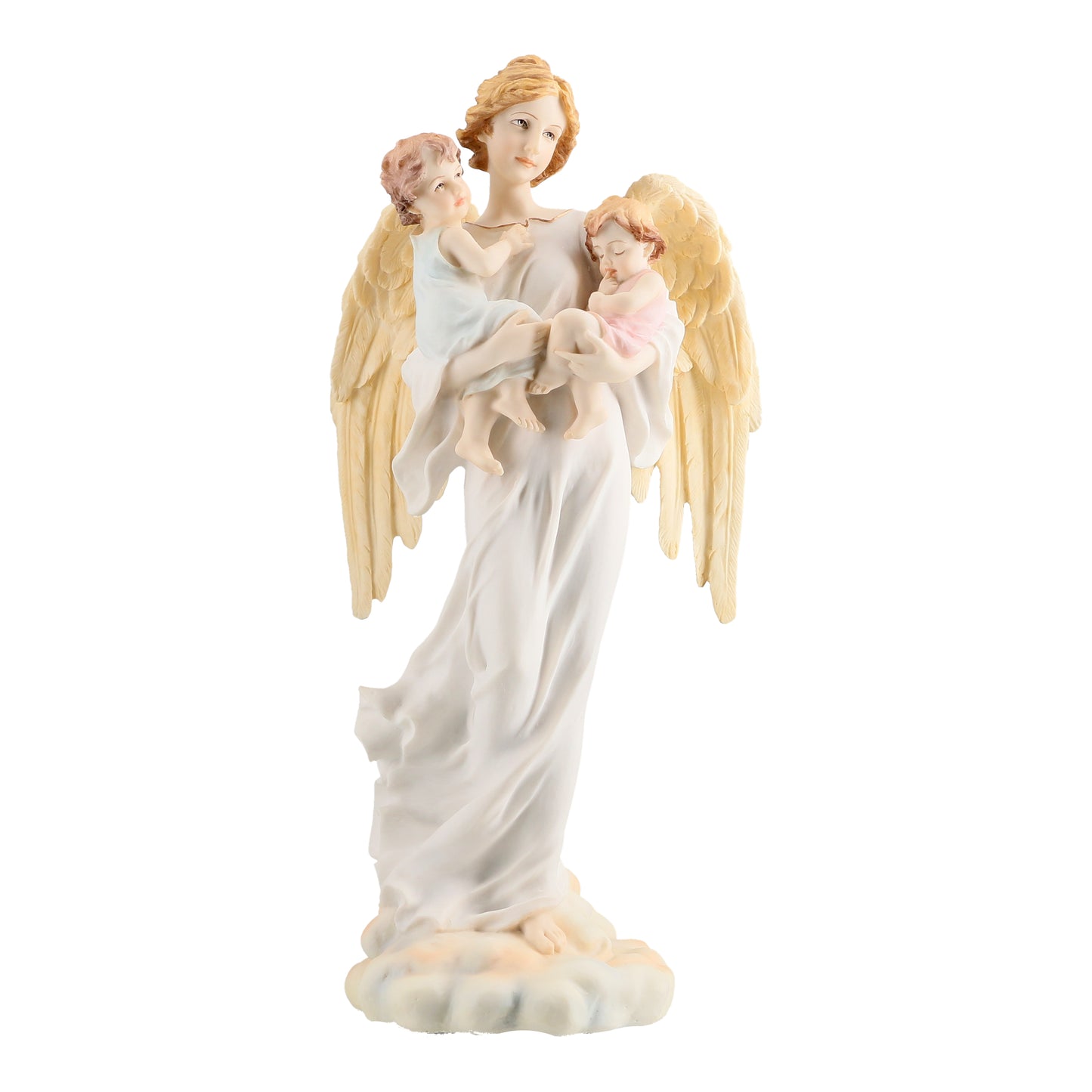 Winged Angel With Boy & Girl in Arms (Veronese Design)