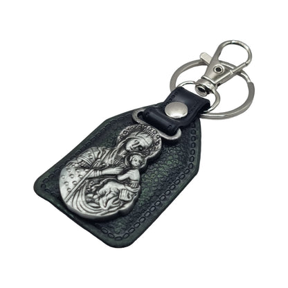 Keychain – PU Leather + Alloy Pendant (Assorted Design)